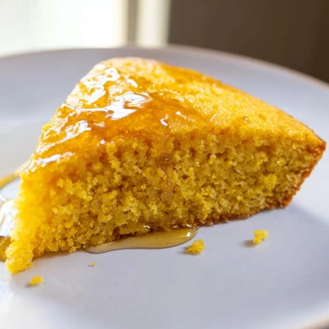 Quick Skillet Cornbread Honey