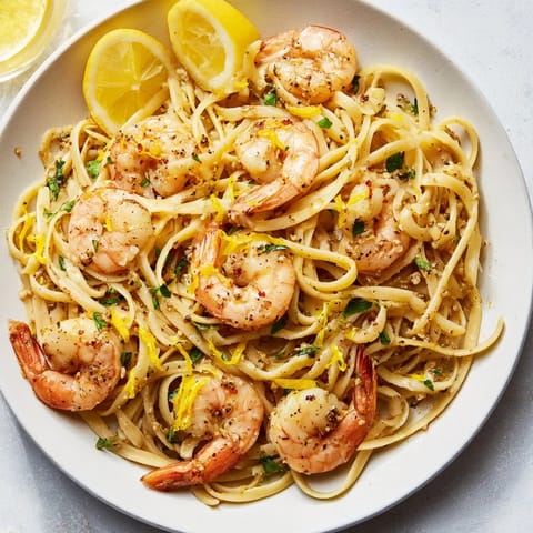 Lemon Herb Pasta Shrimp