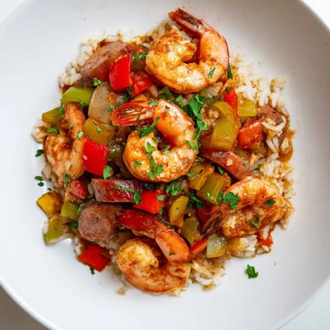 Jambalaya with Shrimp Sausage