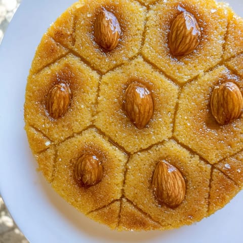 Egyptian Basbousa with Coconut