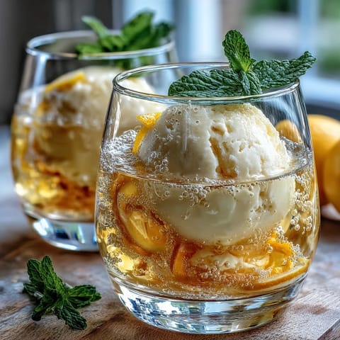 Limoncello Sorbet Float