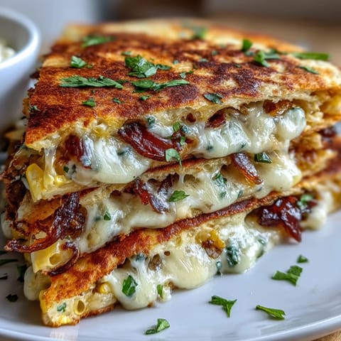 Crispy flour tortilla quesadilla stuffed with charred corn, jalapeño, and Monterey Jack, served with zesty chipotle crema.
