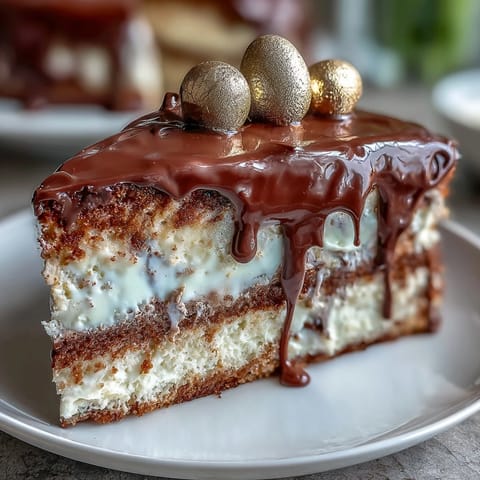 A celebratory graduation cake with white chocolate drip and gold balloon decorations, perfect for milestone parties.