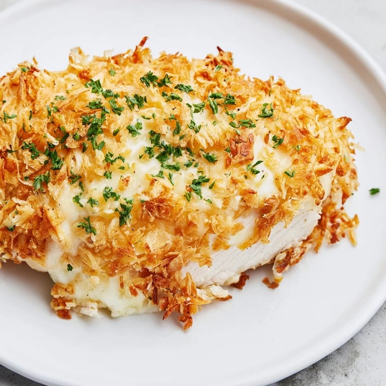 Melting mozzarella and cheddar crown this flavorful Cheesy Baked Chicken Breast, with crispy breadcrumbs baked on top.