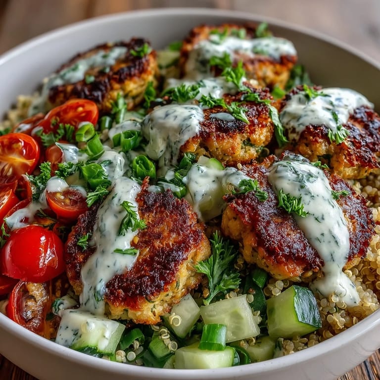 This colorful Falafel Quinoa Salad Bowl promises a fresh, wholesome, and satisfying meal.