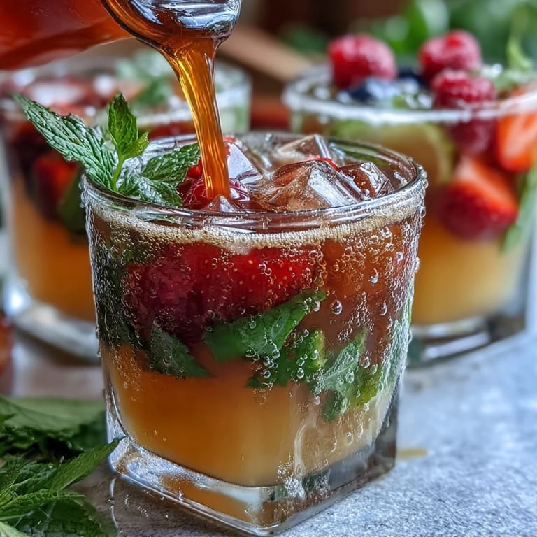 DIY lemonade bar with lemon slices, strawberries, and flavored syrups, inviting guests to mix their own refreshing beverage.