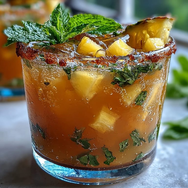 Bright mango pineapple lemonade punch, a festive, fizzy graduation refreshment visually.