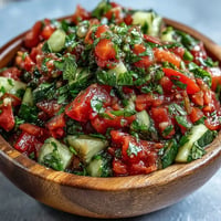 Close-up vibrant Pickle de Gallo salsa, a fresh tomato-lime chip dip.